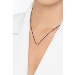 Pendentif avec initiale F Or blanc 18 carats 2