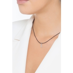 Pendentif lettre avec initiale L Or blanc 18 carats  2