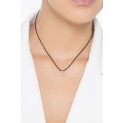Pendant with initial letter A in uppercase in 18k yellow gold 2