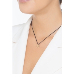 Pendant with initial letter M in uppercase in 18k yellow gold 2