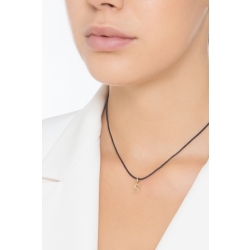 Pendant with initial letter S in uppercase in 18k yellow gold 2