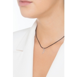 Lettre Initiale J en Or Blanc 18k 2