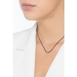 Ciondolo con lettera iniziale H corsivo in oro giallo 18k 2