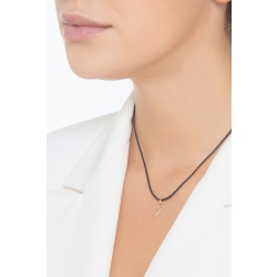 Ciondolo con lettera iniziale J corsivo in oro giallo 18k 2