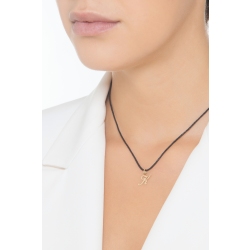 Pendant with initial letter K in italic in 18k yellow gold 2