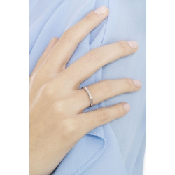 18K Weißgoldring mit 7 Diamanten 0,10 Karat 2