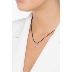 Buchstabe Anhänger D Weißgold 18K 2