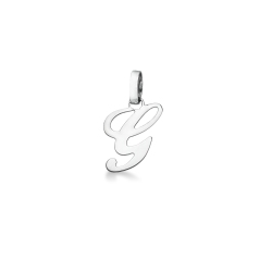 Pendentif avec initiale G Or blanc 18 carats