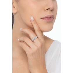 Anillo diamantes eternity en oro blanco de 18k  2