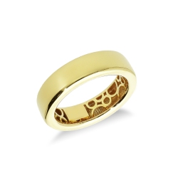 750 yellow gold band ring