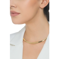 Collar choker rígido de oro amarillo de 18k 2
