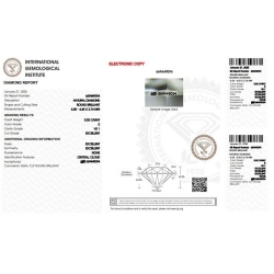 Diamante certificado IGI 0.32CT E VS1  2