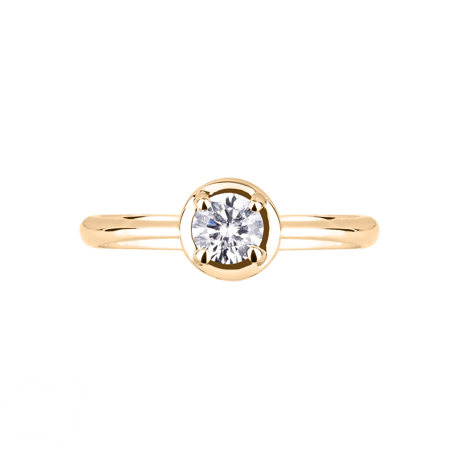 Linear Solitaire Setting with Heart on the Band