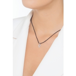 Colgante con inicial V oro blanco 18 quilates 2