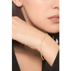 Tennisarmband aus Gelbgold 18k mit Diamanten 2