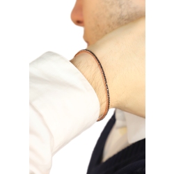 750er Roségold Tennisarmband mit schwarzen Diamanten 2