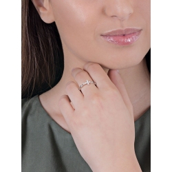 Anillo cruz oro blanco 18 quilates con diamantes negros y blancos 2