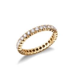 Gelbgold 750 Eternity Ring mit Diamanten