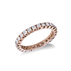 Eternity a griffe in Oro rosa 18k e Diamanti