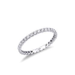 White gold 18k eternity ring diamonds