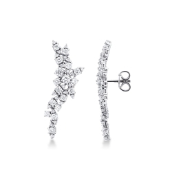 Ohrhänger Diamanten Weissgold 750 