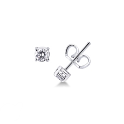 White gold 18k diamond studs ct 0,20 