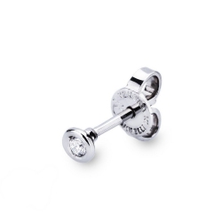 Boucle d'oreille mono pour homme avec diamant or 18k