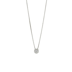 Collier Lumière en or blanc 18 carats avec diamants