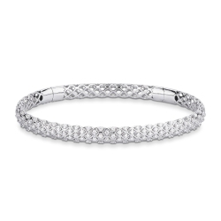 Diamond Bracelet For Women 750 White Gold  
