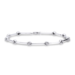 Segment Bracelet 18k White Gold with Diamond 