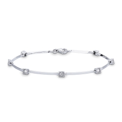 Alternate bracelet with diamonds