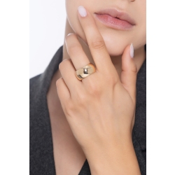 Anello fascione lucido in oro giallo 18k 2