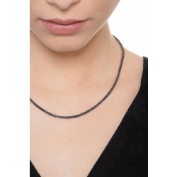 Black diamonds tennis necklace 2