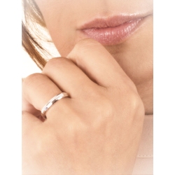 Wedding ring diamond cut in white gold 18k  2