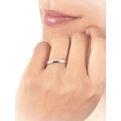 18k white gold classical wedding ring  2