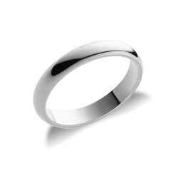 Wedding ring in 18k white gold