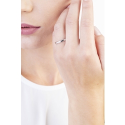 Fede Unoaerre Orion in oro bianco 18k con diamante 2