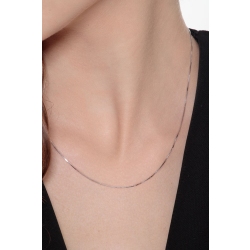 Necklace 18k White Gold Venetian knit 2