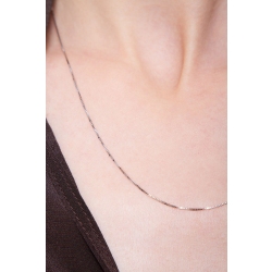 Chaine en or blanc 18k maille vénitienne 2