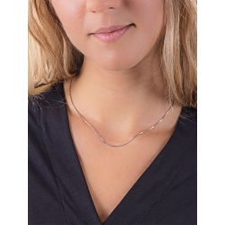 18k white gold venetian necklace, 40 cm 2