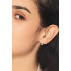 Puces en or blanc 18k avec aigue-marines ovales et diamants 2