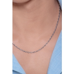 Anchor Necklace 18k White Gold  2