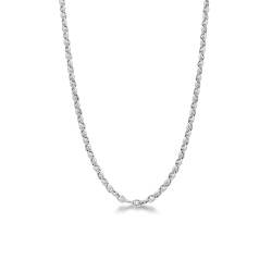 18K Weißgoldkette für Herren