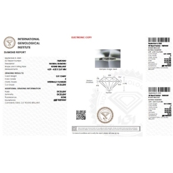 Diamant Certifié IGI  0.31 CT E IF 2