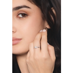 Solitaire or blanc 18K diamant 0,50 ct 2