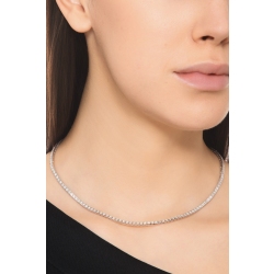 Tennis Diamant Kette Weissgold 18K 2