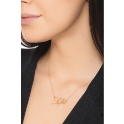 Customizable necklace in 18k yellow gold, SOFIA 2