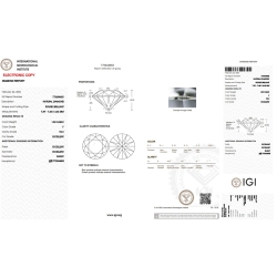 Diamante Certificato IGI   CT 1,50   F   VS 2 2