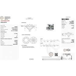 Diamant Certifié IGI  1.01 CT D VS1 2