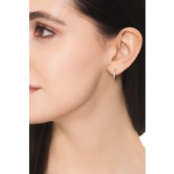 Single hoop earring with diamonds  2